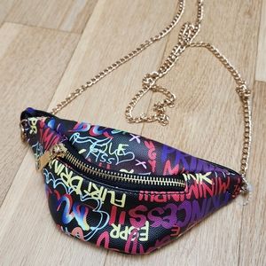 Sam Forever graffiti mini bag. Like new